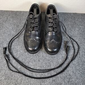Vtg J Higgins Ghillie Brogue Oxfords Men's 8 Longwing Goodyear Welted Kilt Style